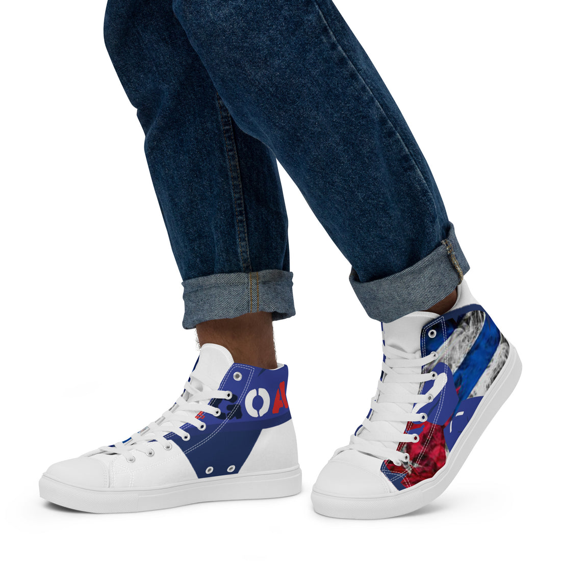 Men’s high top canvas shoes