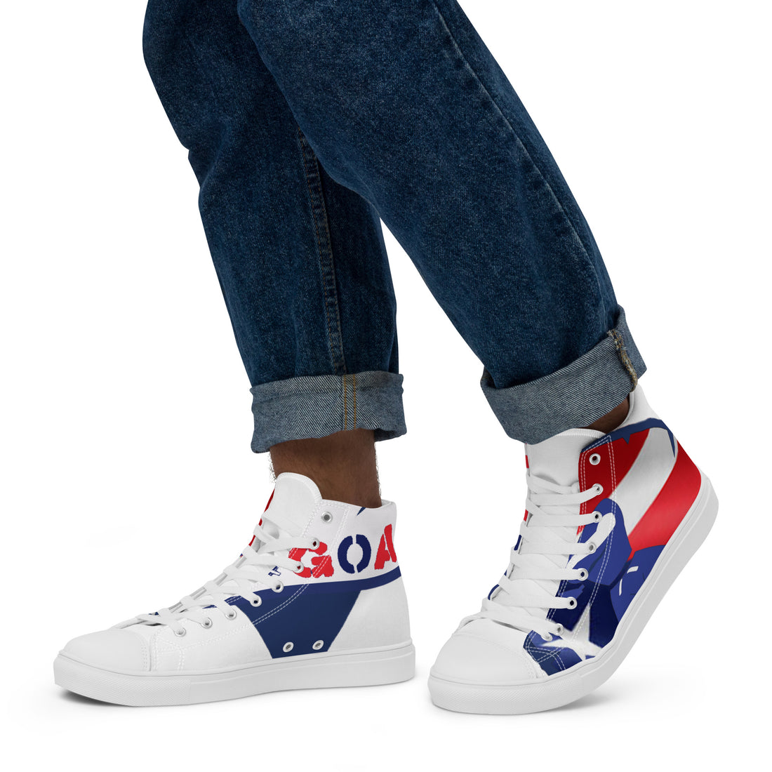 Men’s high top canvas shoes