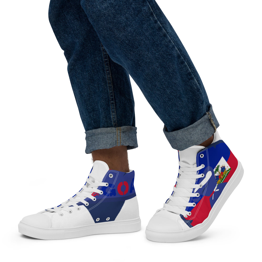 Men’s high top canvas shoes