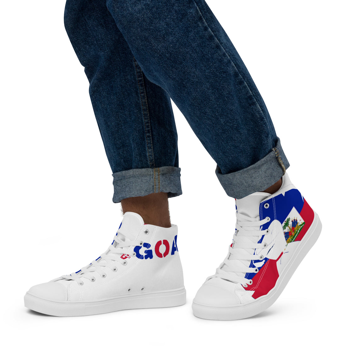 Men’s high top canvas shoes