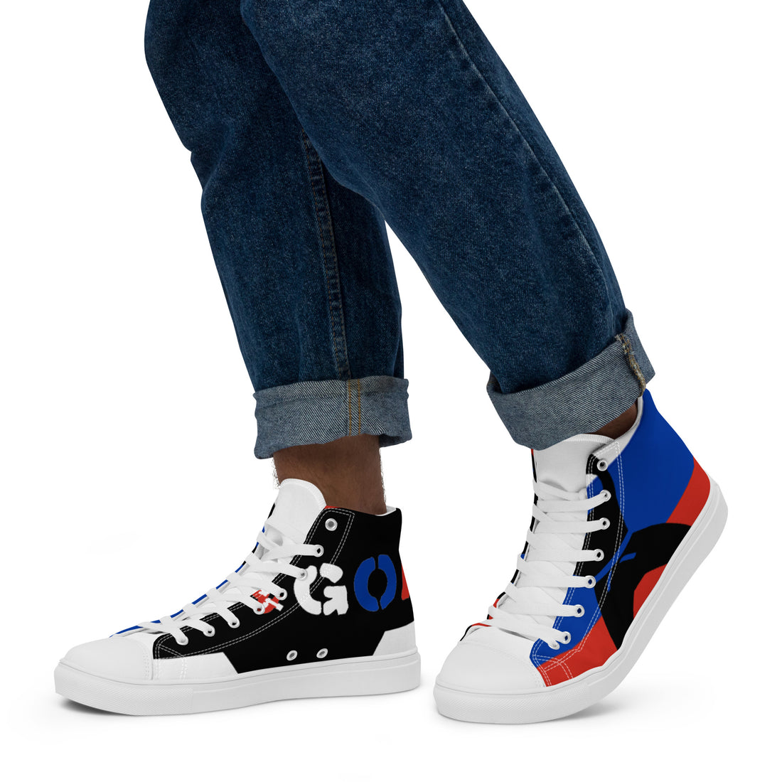 Men’s high top canvas shoes