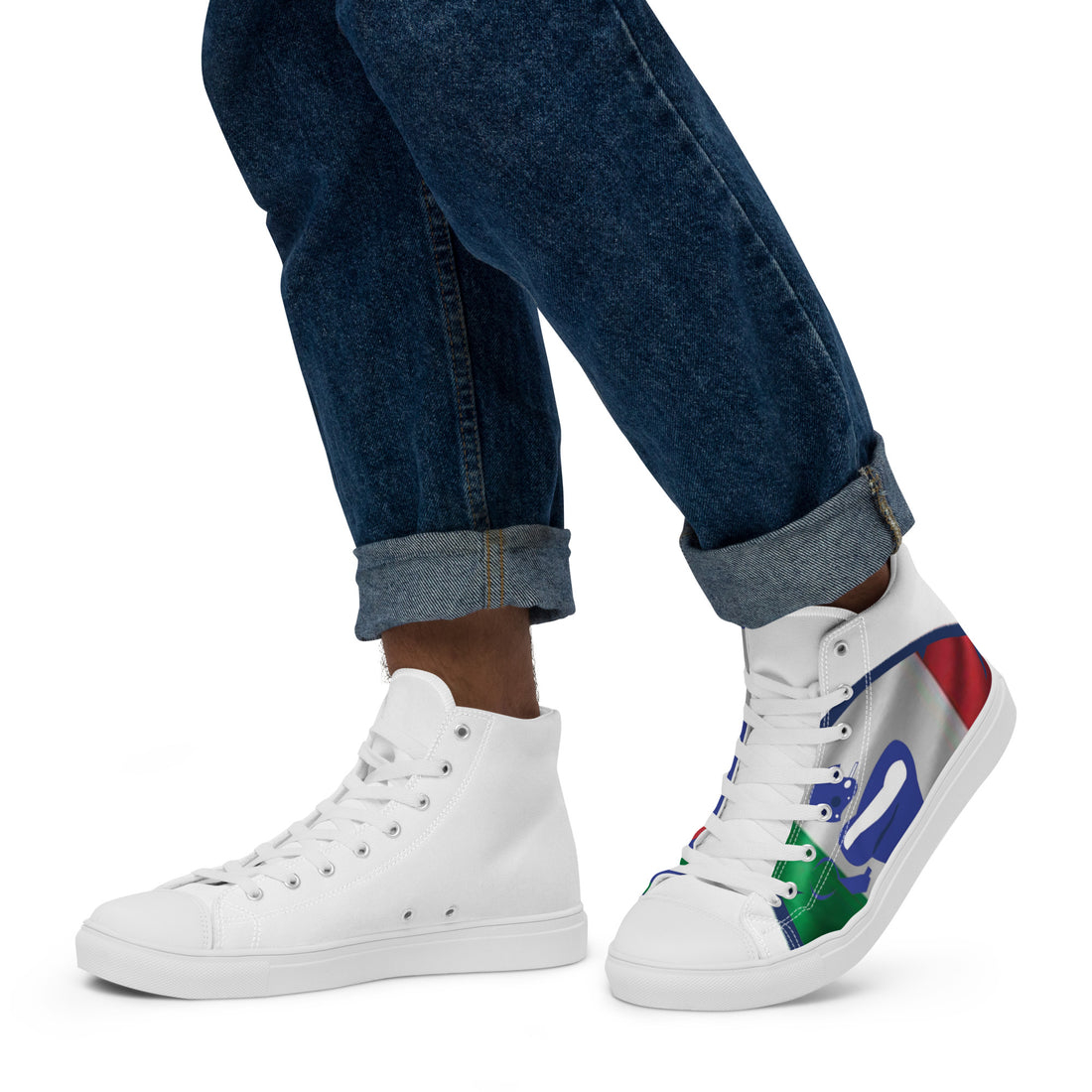 Men’s high top canvas shoes