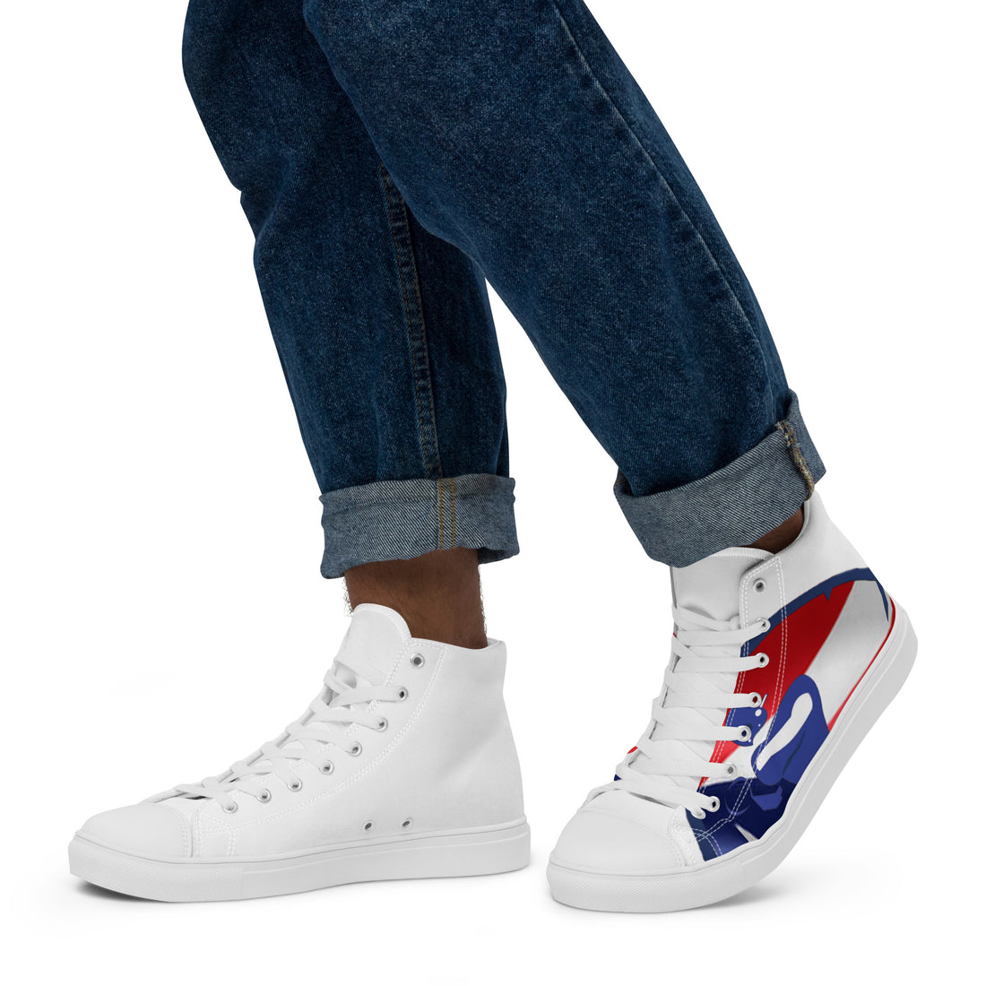 Men’s high top canvas shoes