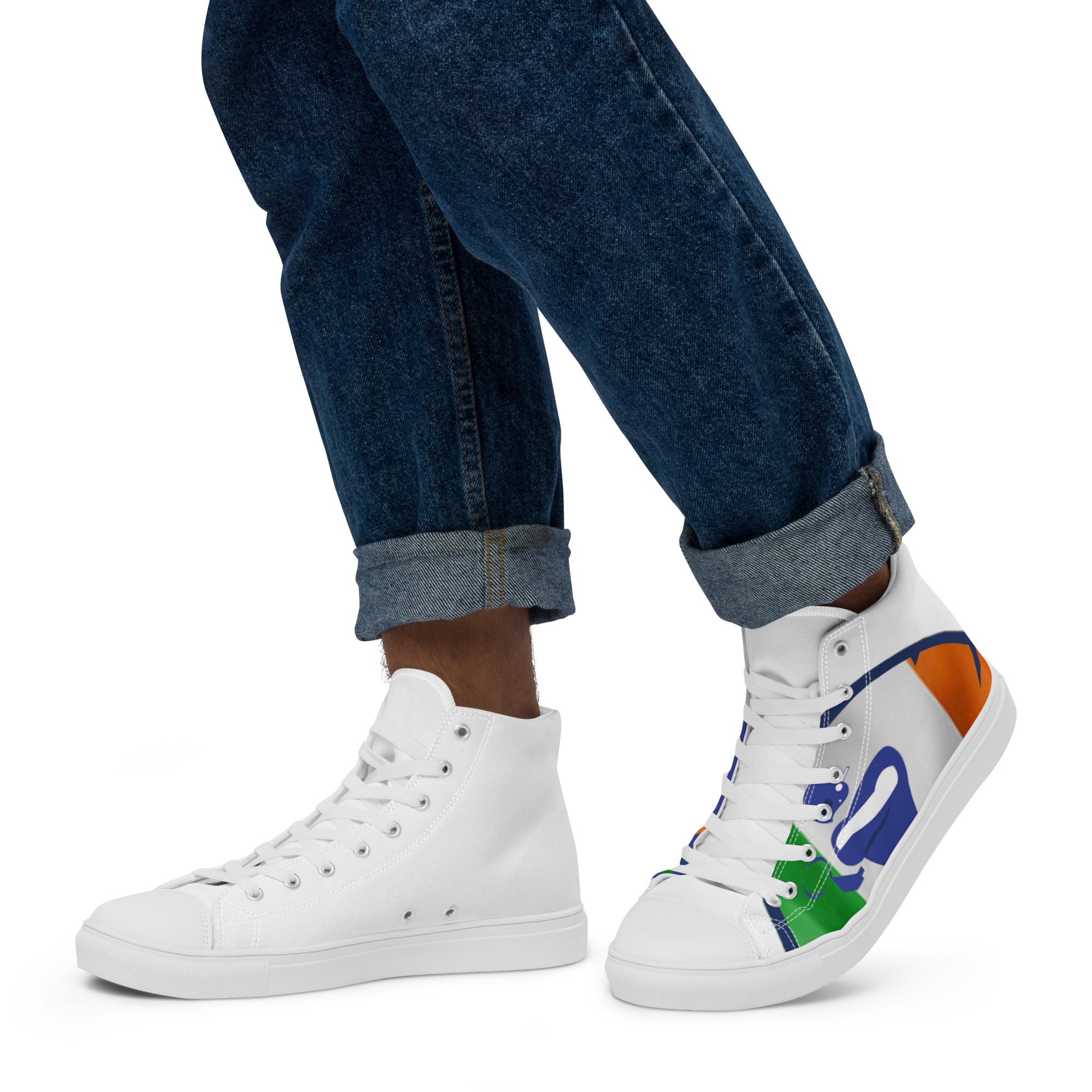 Men’s high top canvas shoes