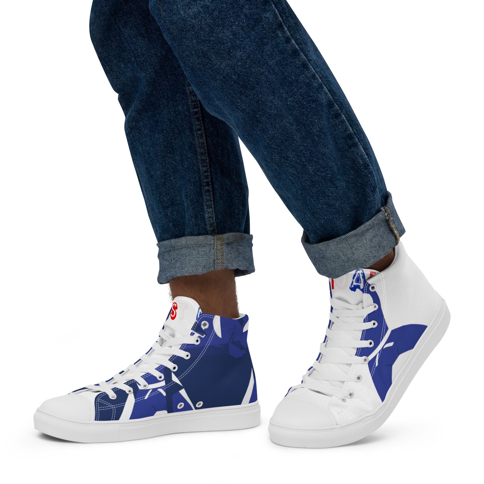 Men’s high top canvas shoes