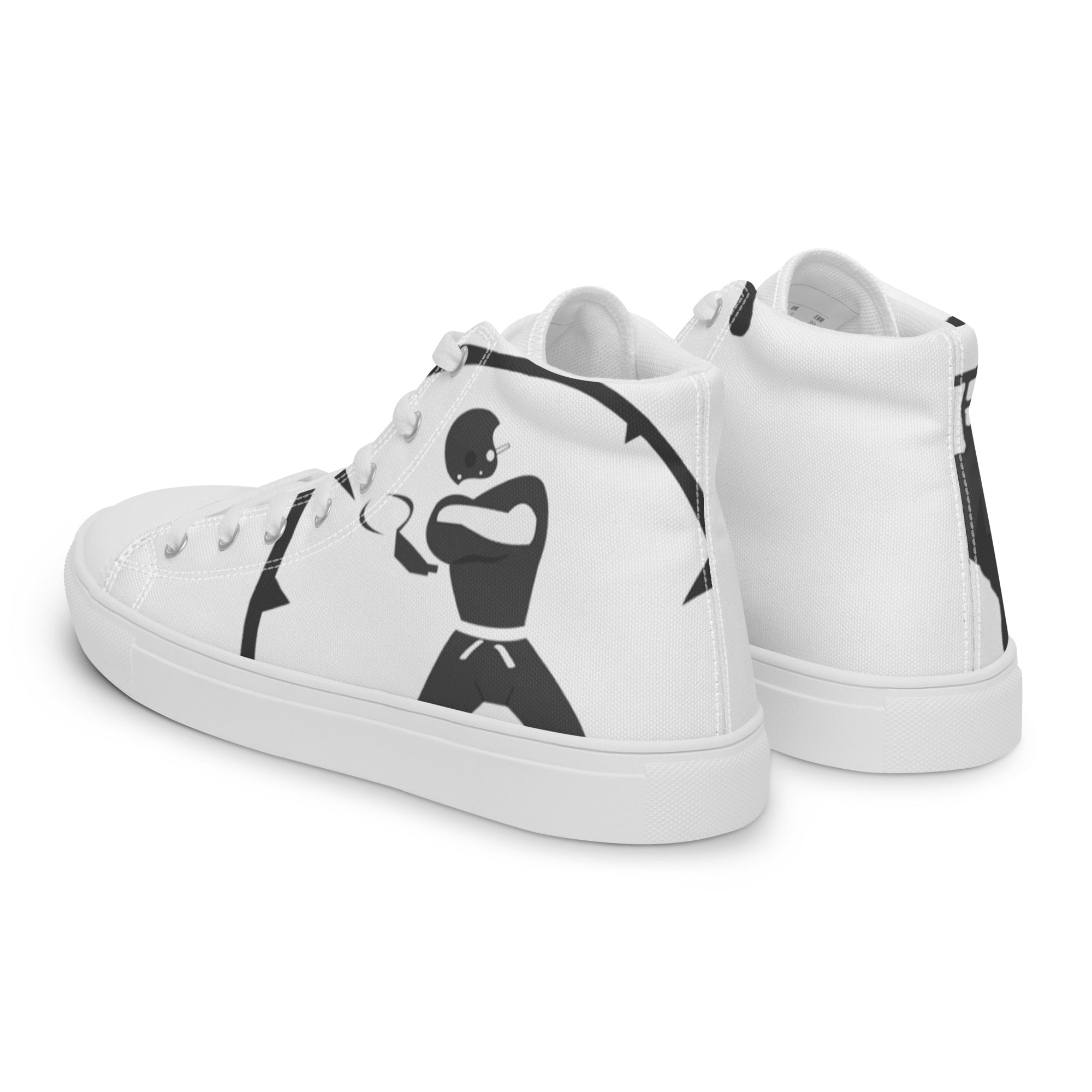 Men’s high top canvas shoes