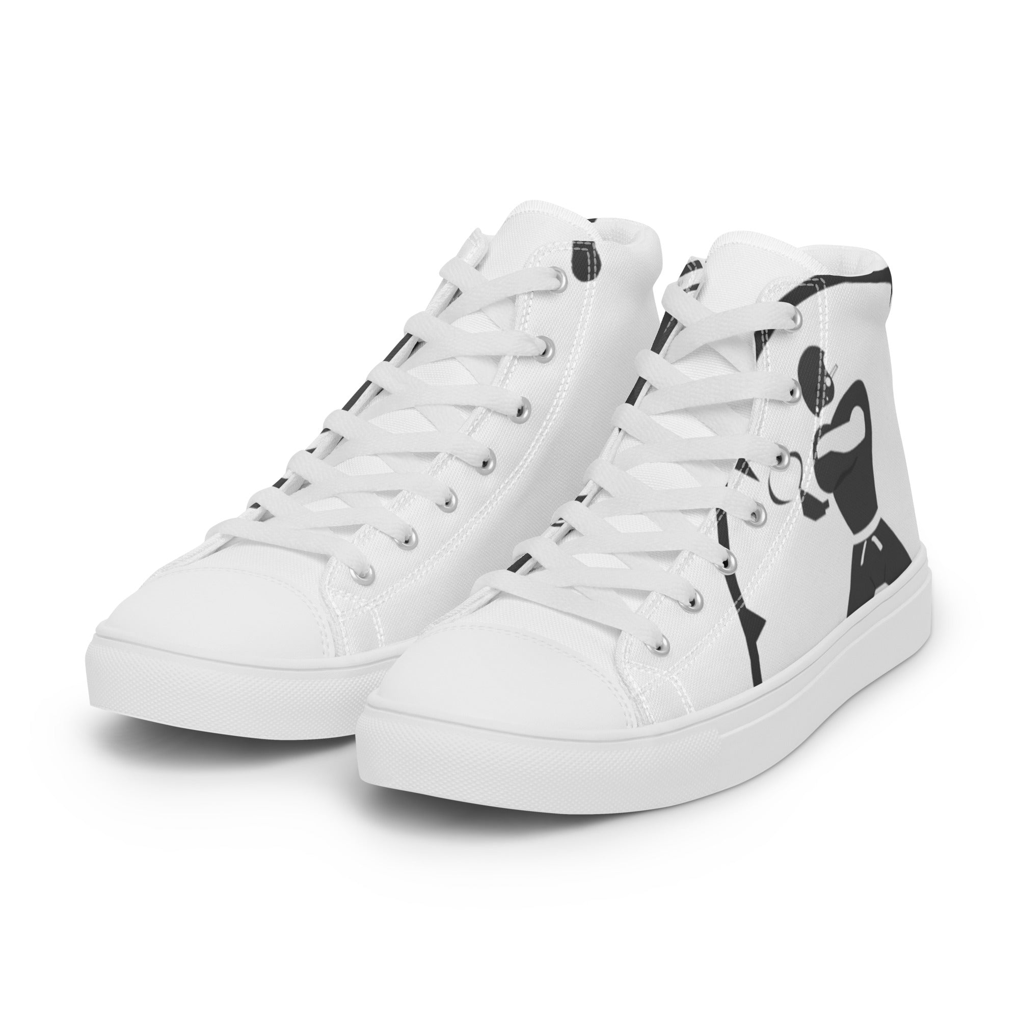 Men’s high top canvas shoes