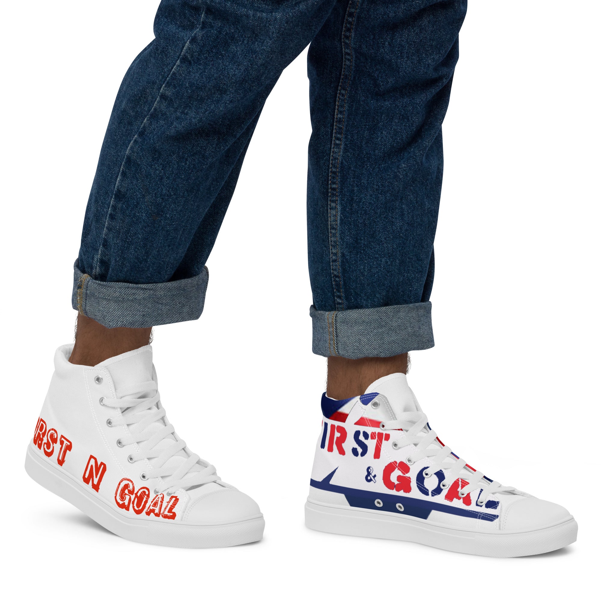 Men’s high top canvas shoes