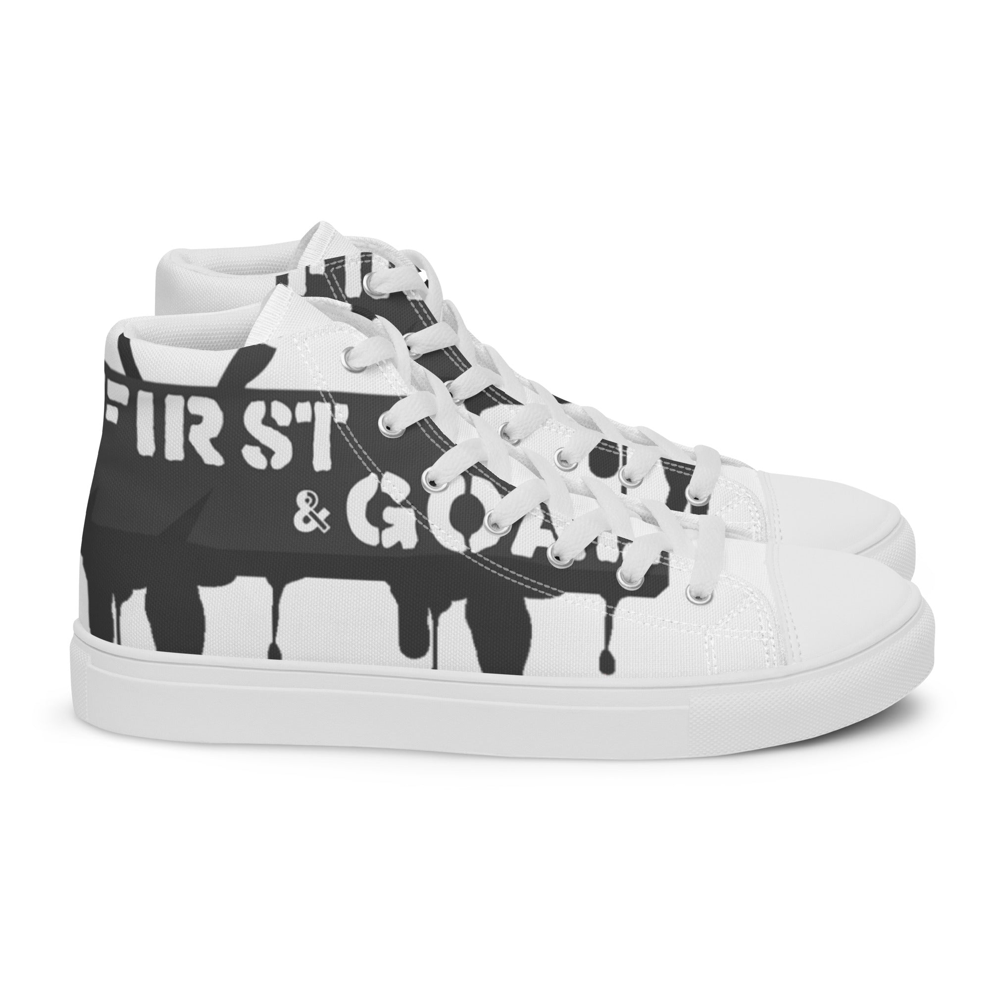 Men’s high top canvas shoes