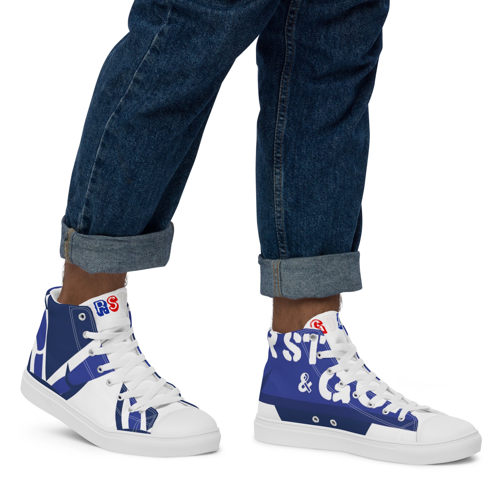 Men’s high top canvas shoes