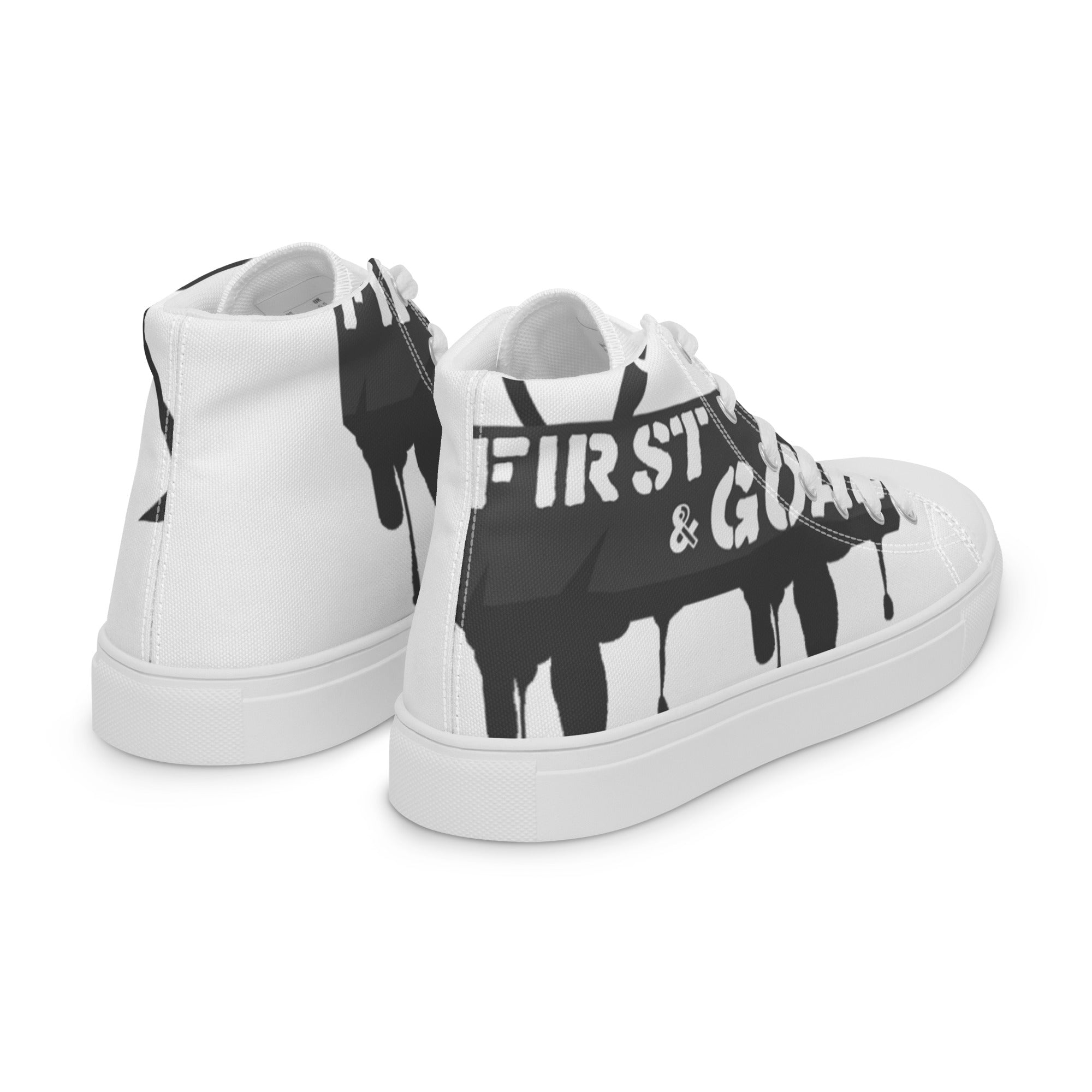 Men’s high top canvas shoes