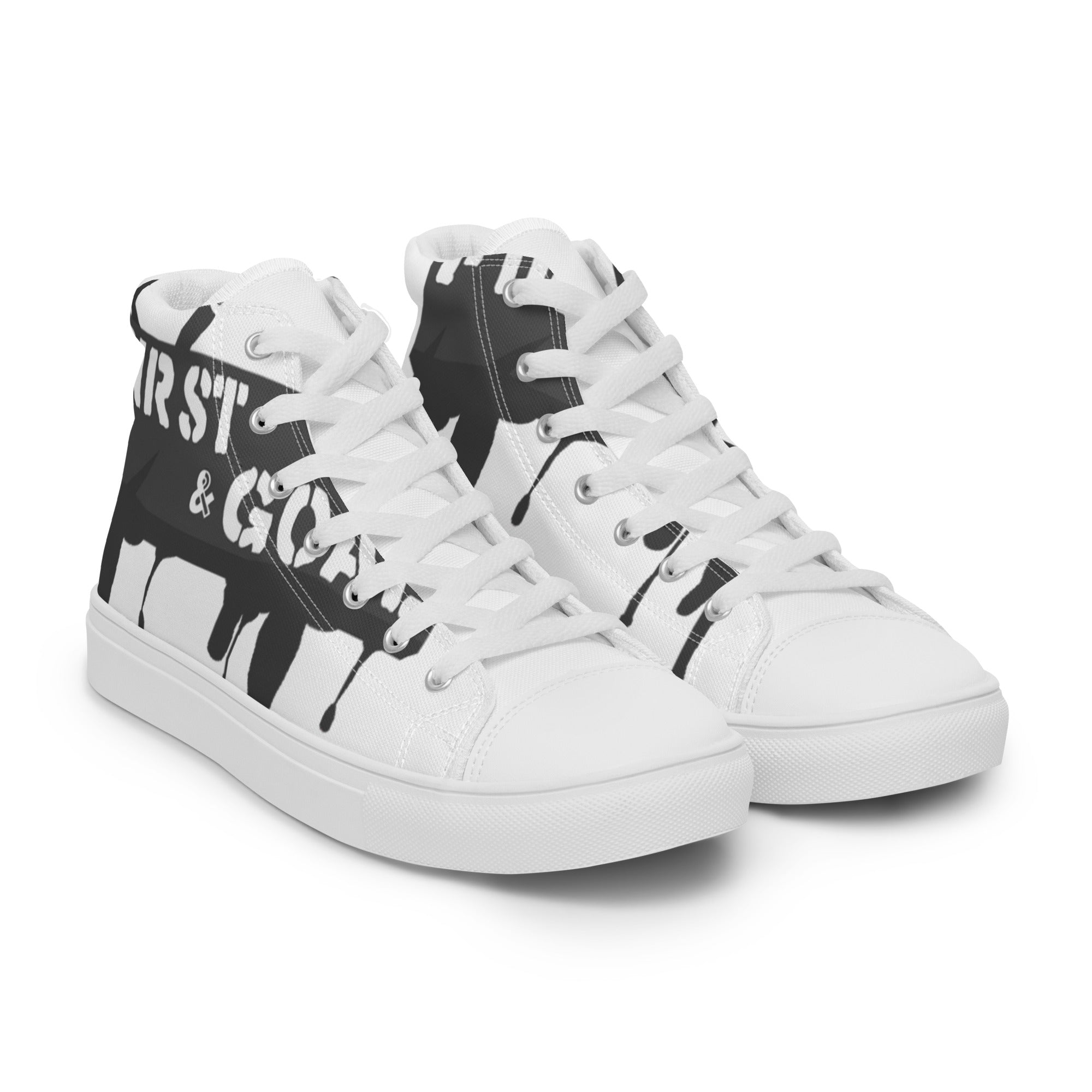 Men’s high top canvas shoes