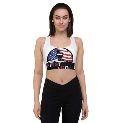 Longline sports bra