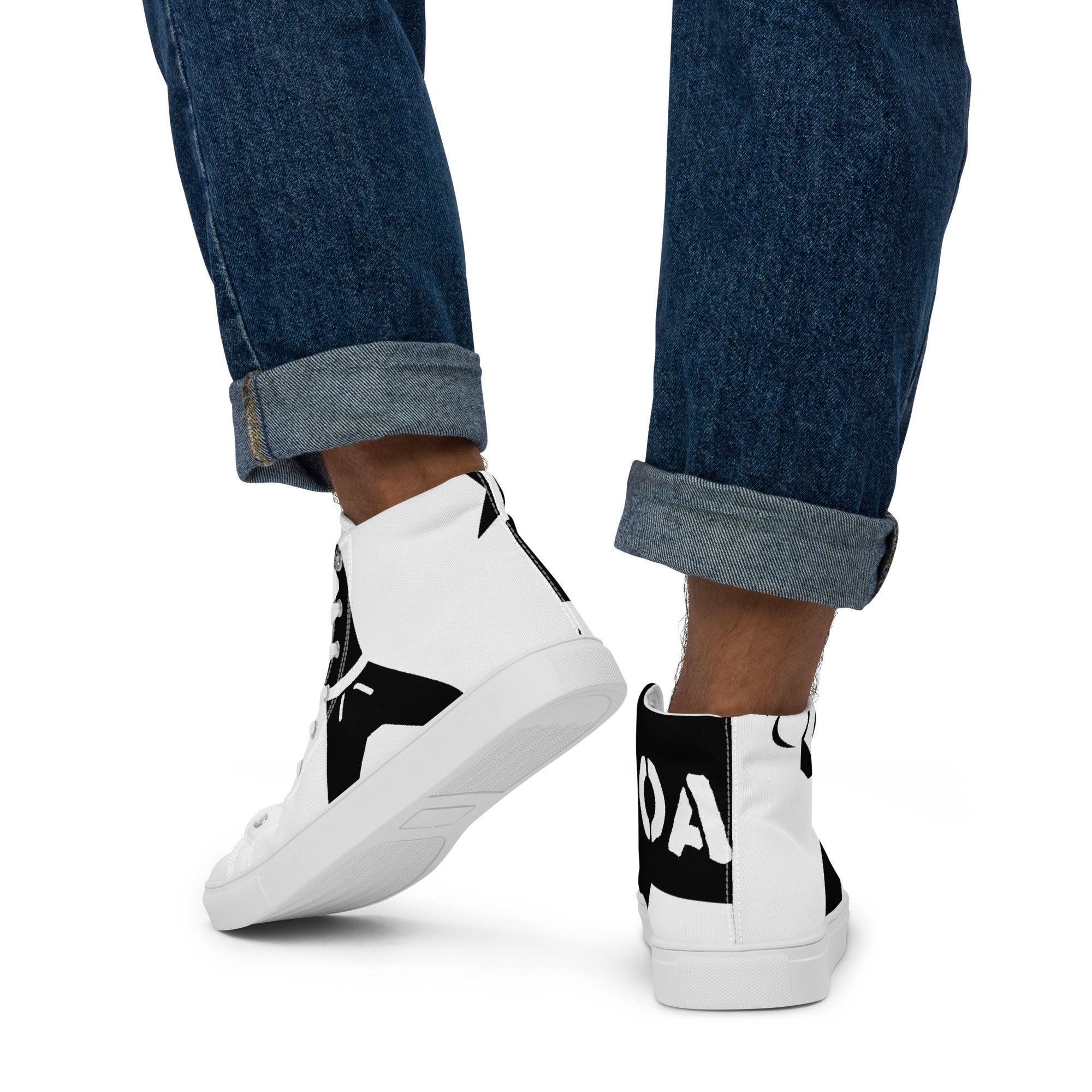 Men’s high top canvas shoes