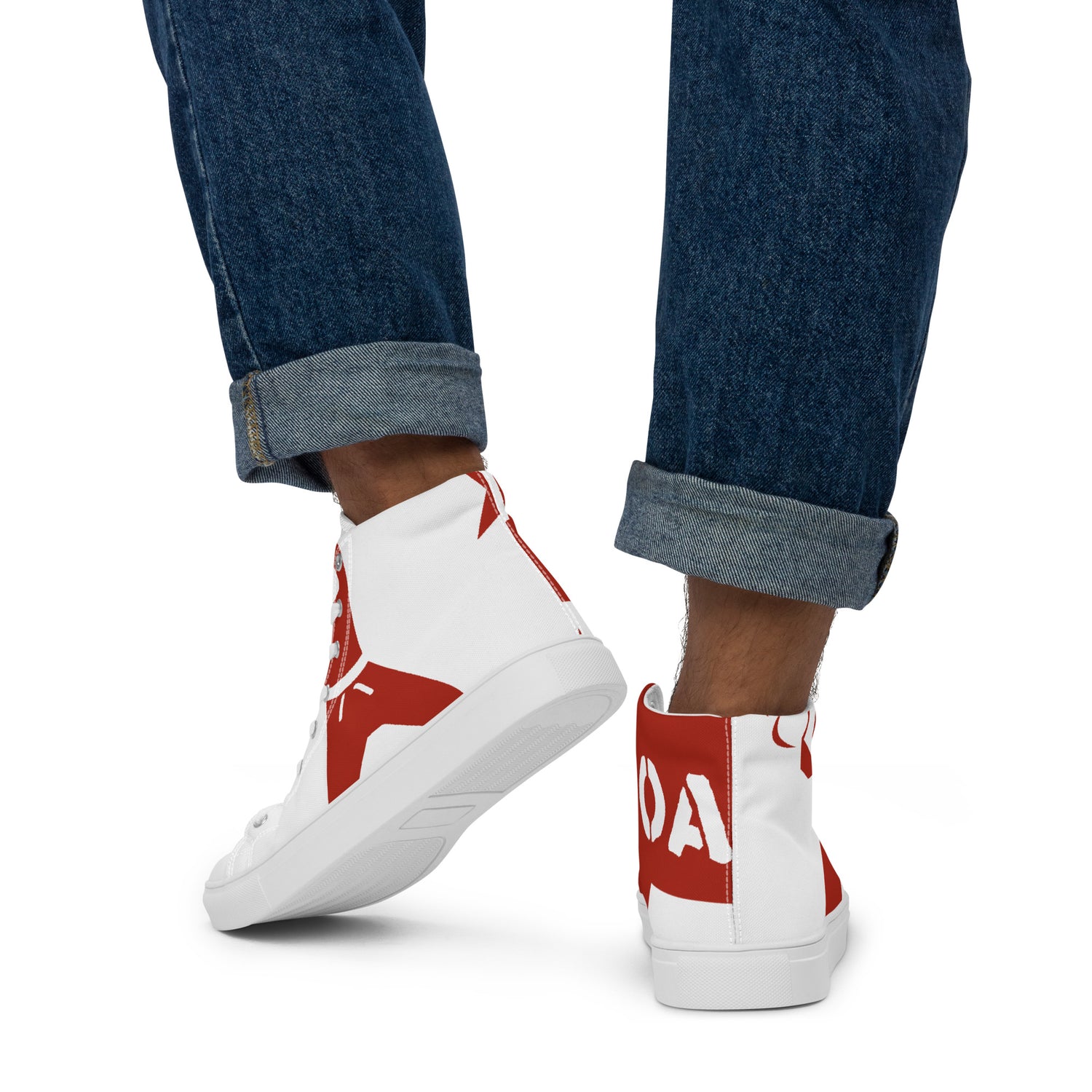 Men’s high top canvas shoes