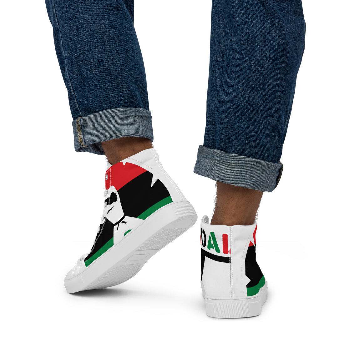 Men’s high top canvas shoes