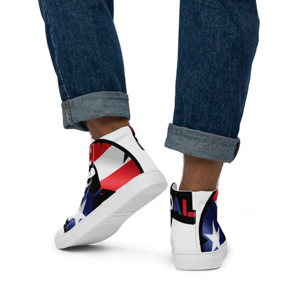 Men’s high top canvas shoes