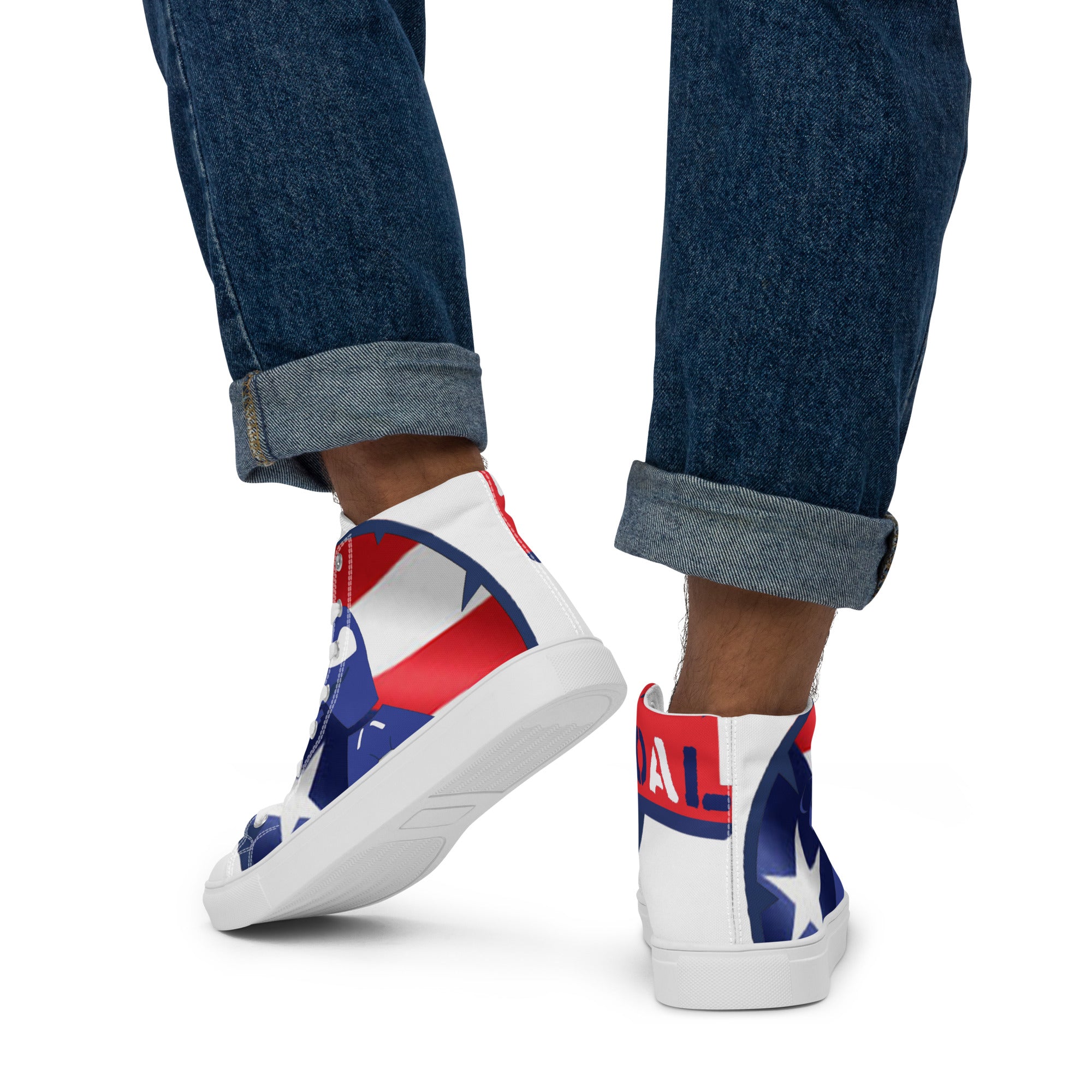 Men’s high top canvas shoes