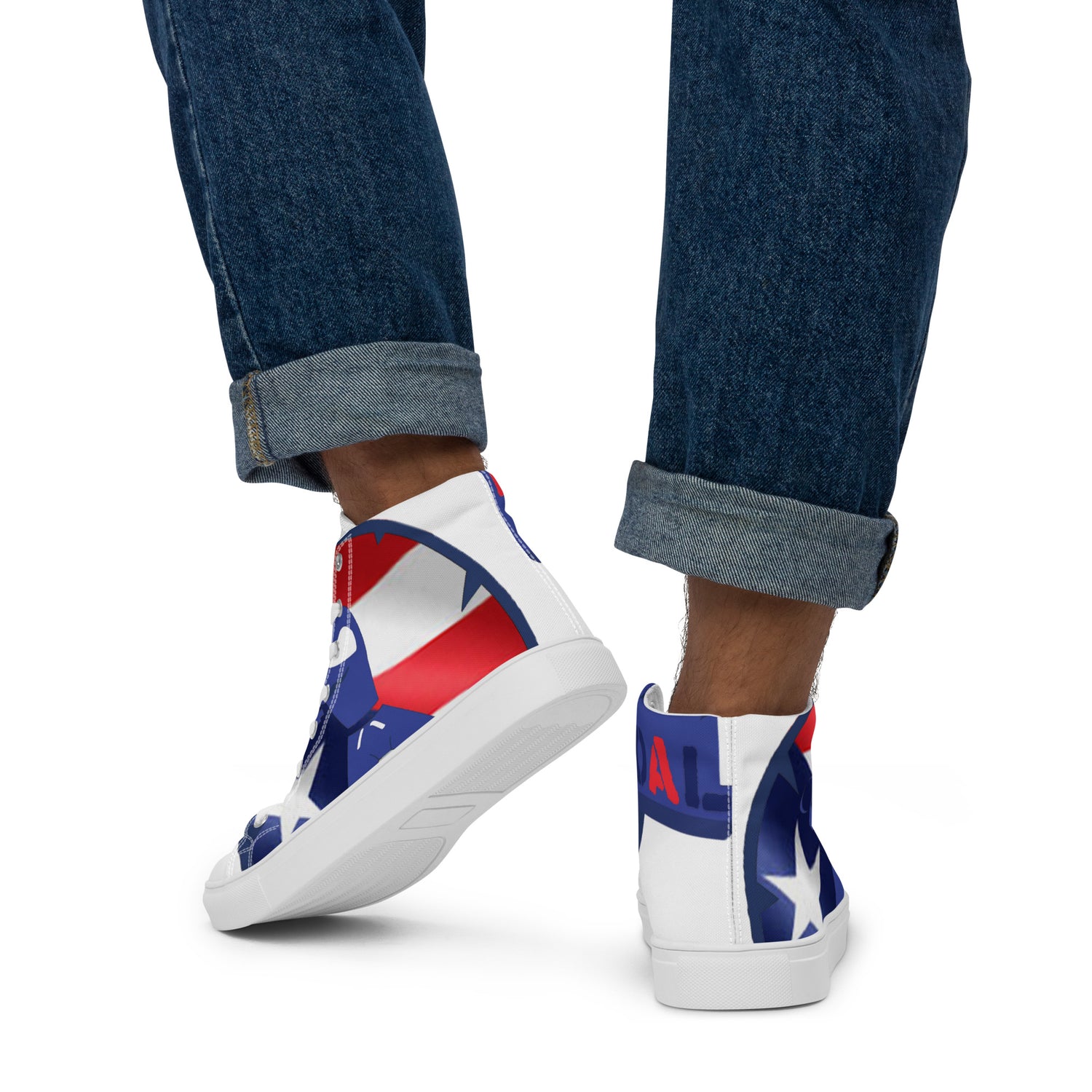 Men’s high top canvas shoes