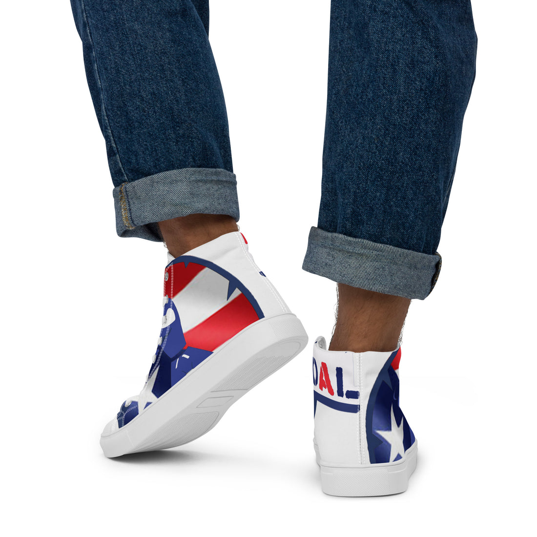 Men’s high top canvas shoes