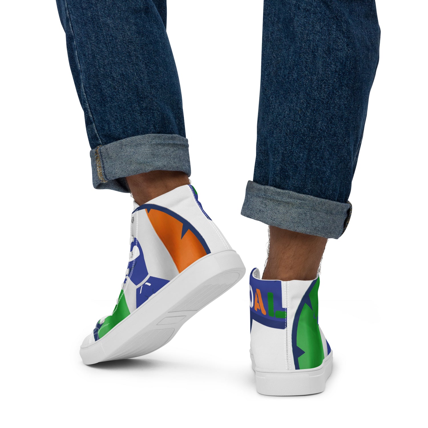 Men’s high top canvas shoes