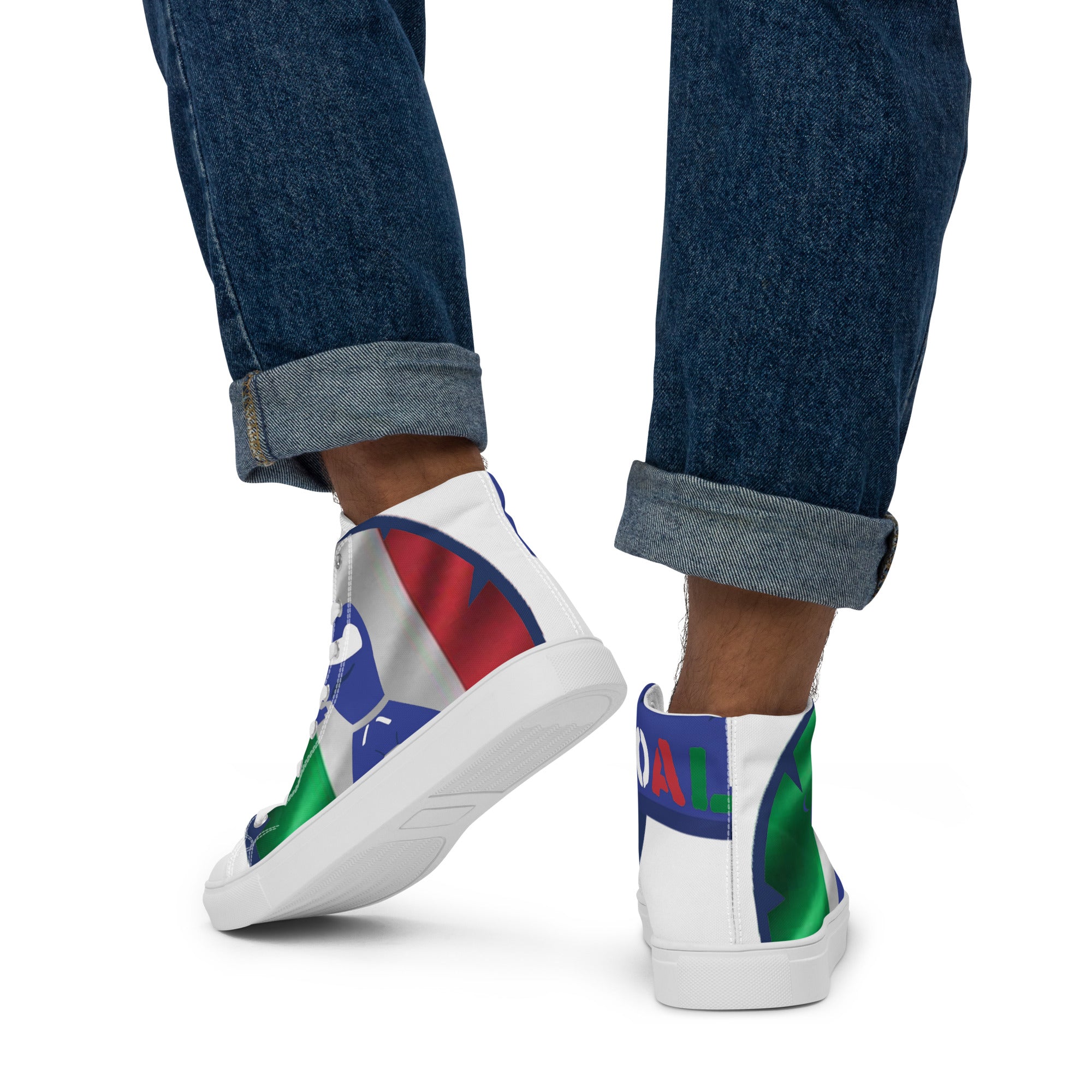 Men’s high top canvas shoes