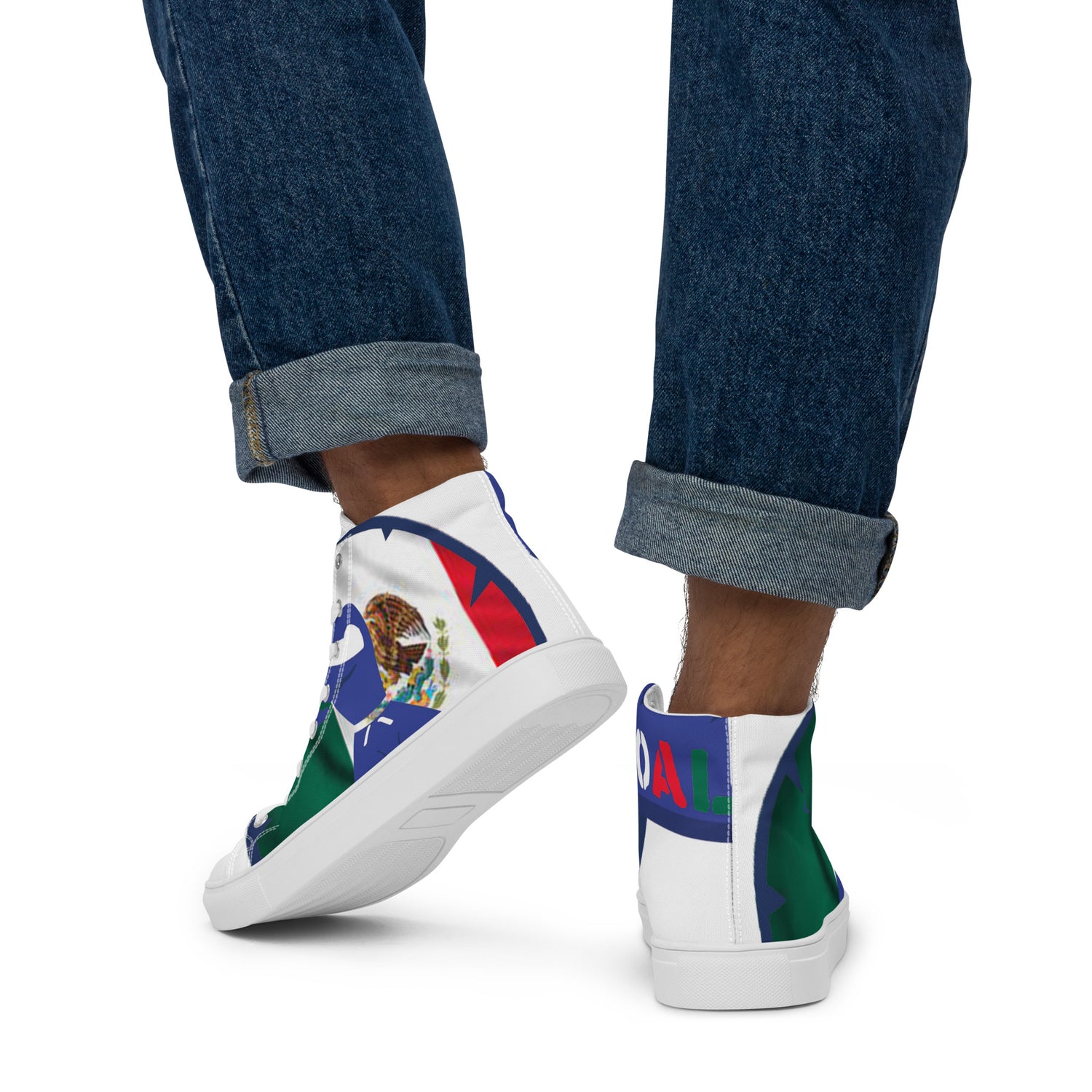 Men’s high top canvas shoes