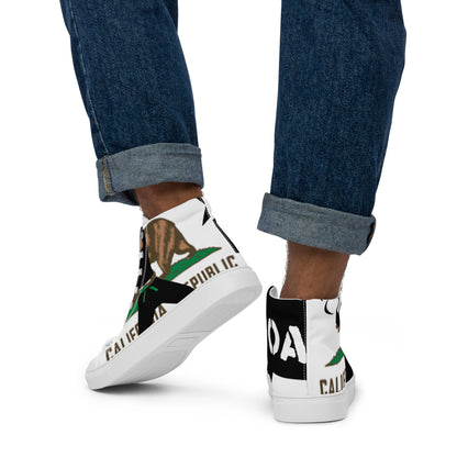 Men’s high top canvas shoes