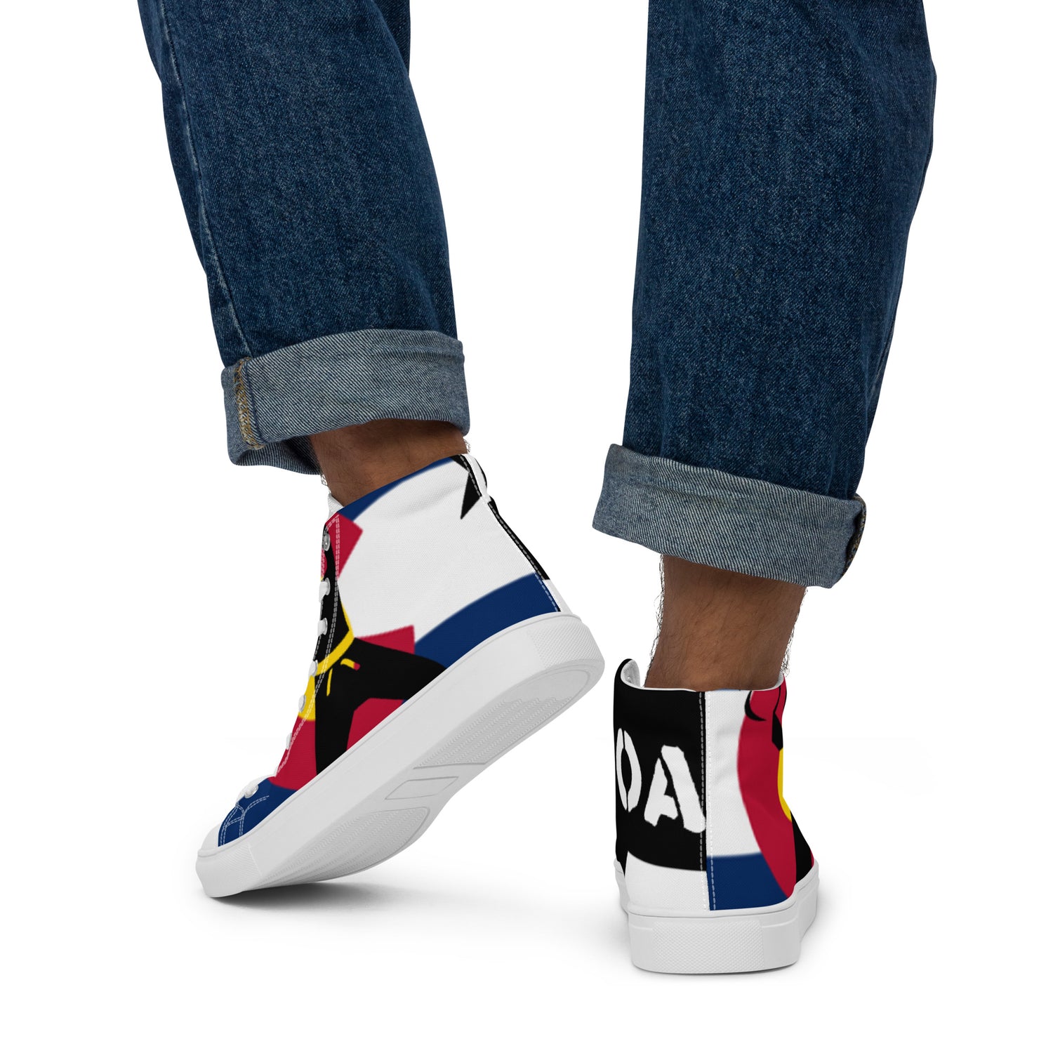 Men’s high top canvas shoes