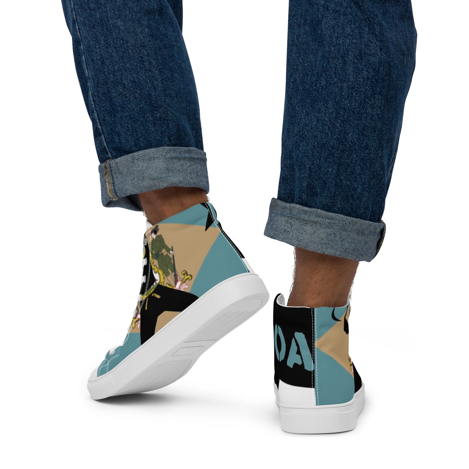 Men’s high top canvas shoes