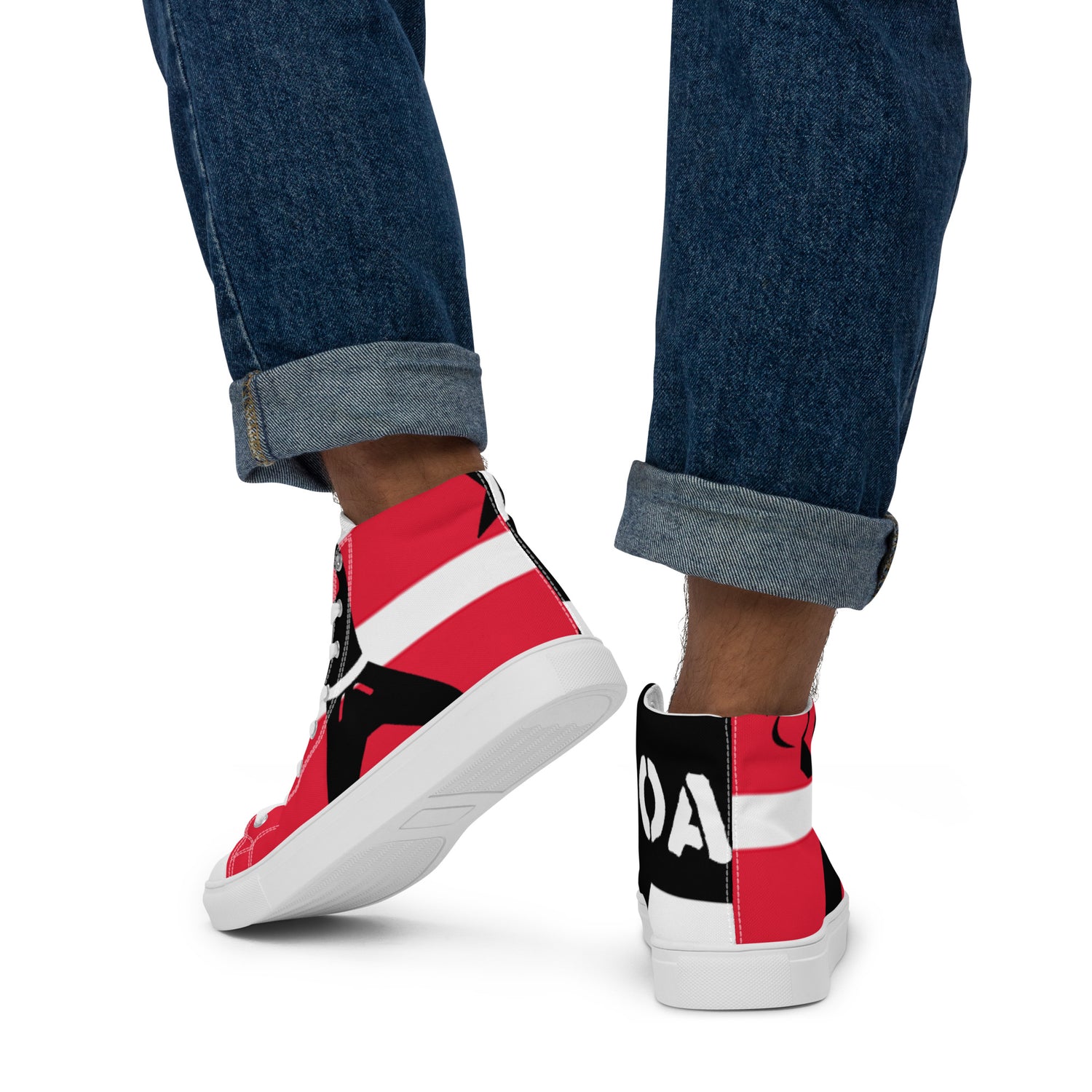 Men’s high top canvas shoes