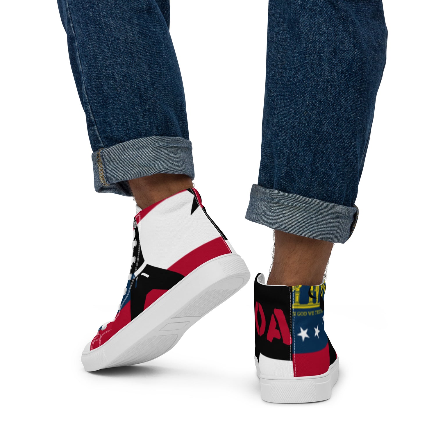 Men’s high top canvas shoes