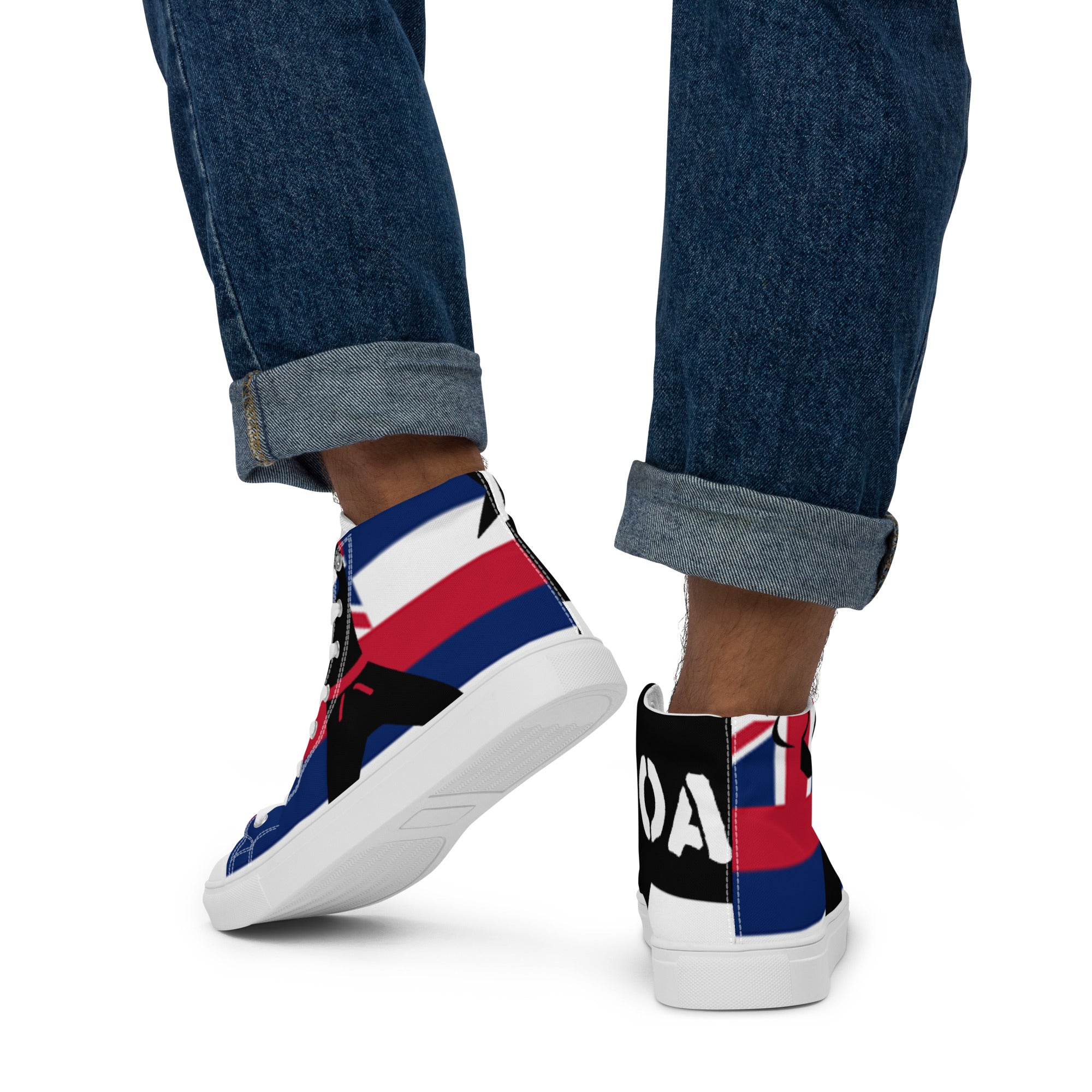 Men’s high top canvas shoes