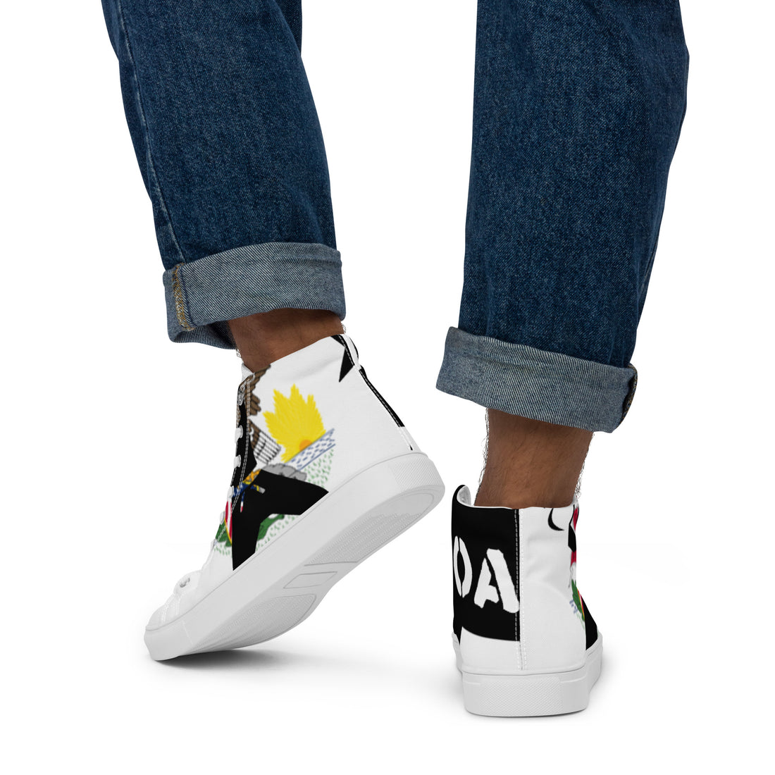 Men’s high top canvas shoes