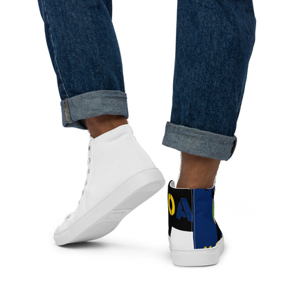 Men’s high top canvas shoes