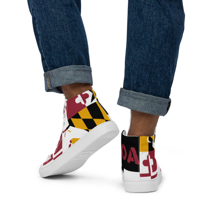 Men’s high top canvas shoes