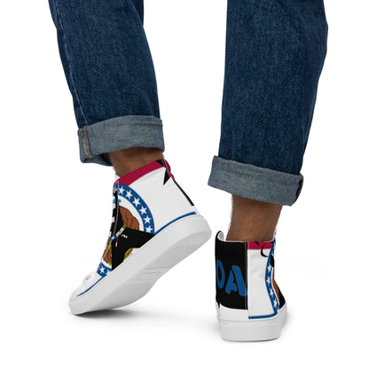 Men’s high top canvas shoes