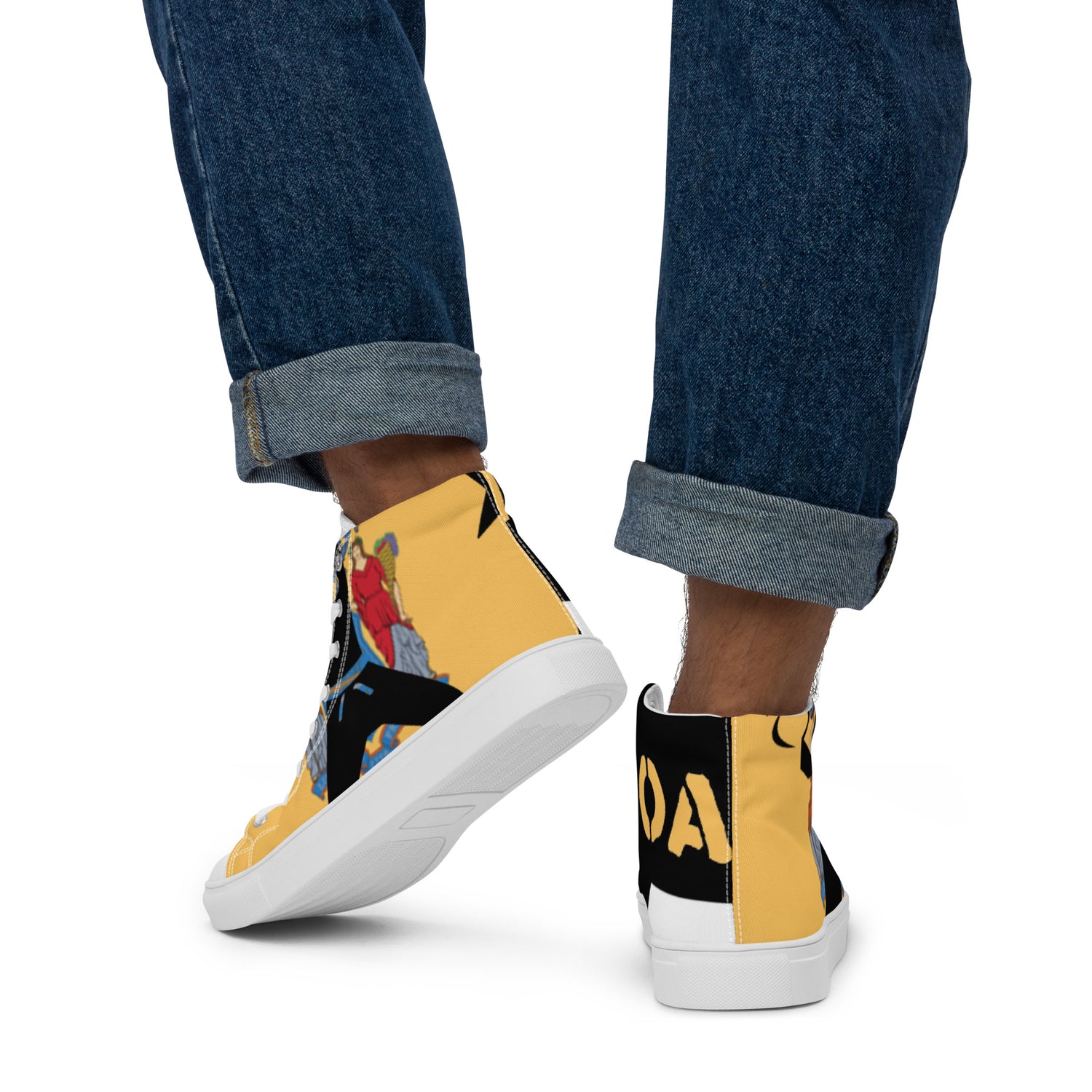 Men’s high top canvas shoes