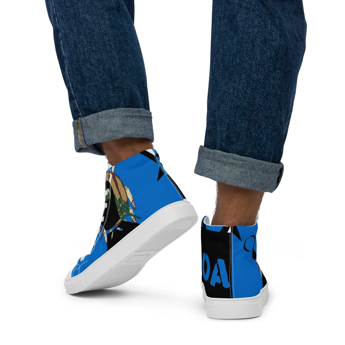 Men’s high top canvas shoes