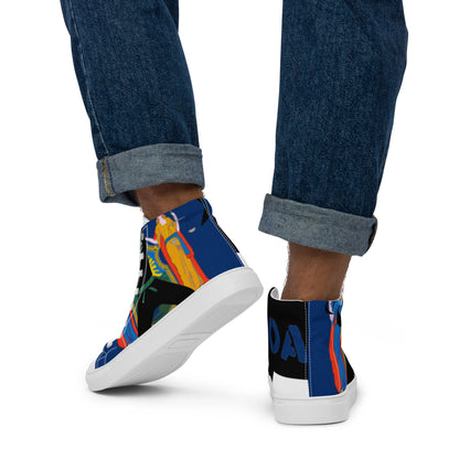 Men’s high top canvas shoes