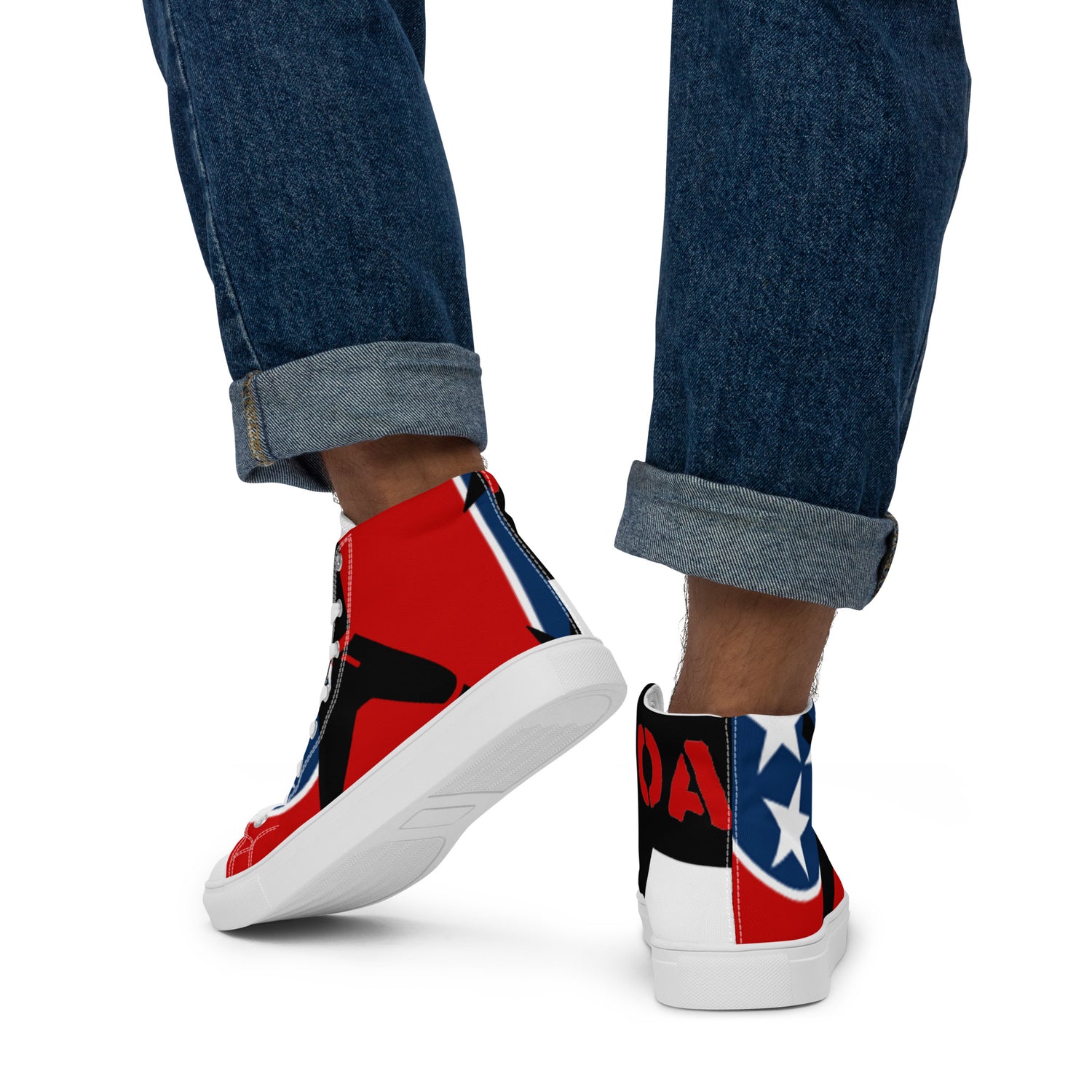 Men’s high top canvas shoes