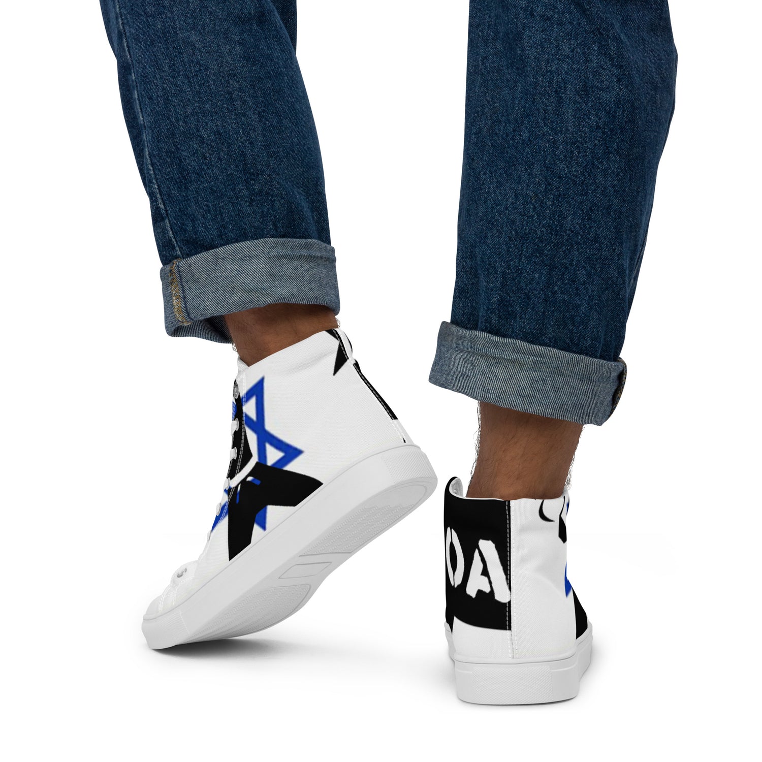 Men’s high top canvas shoes