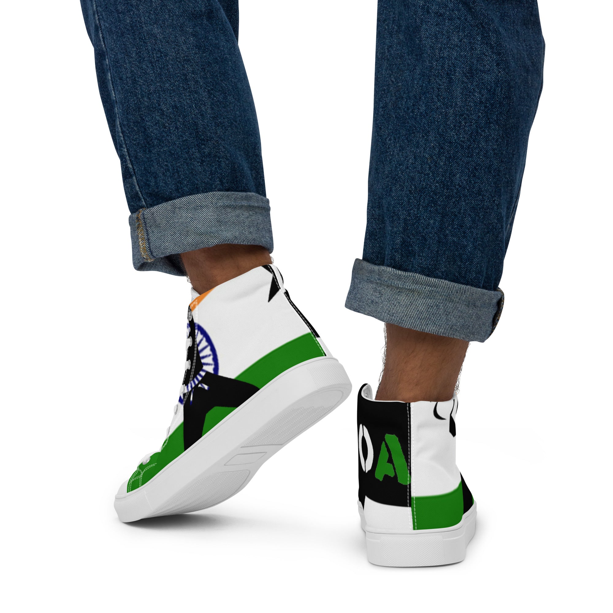 Men’s high top canvas shoes