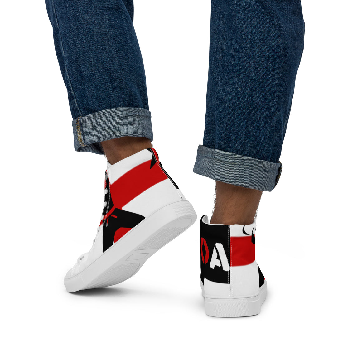 Men’s high top canvas shoes