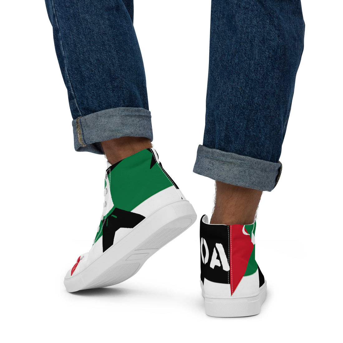 Men’s high top canvas shoes