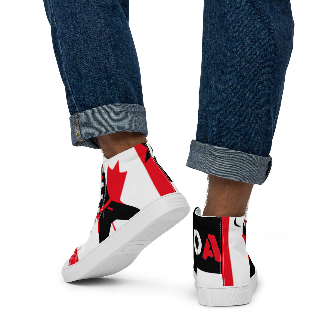 Men’s high top canvas shoes