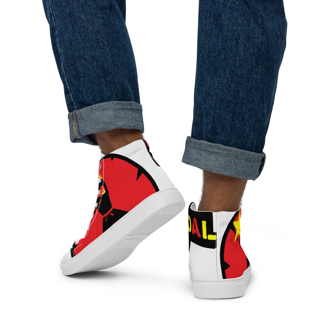 Men’s high top canvas shoes