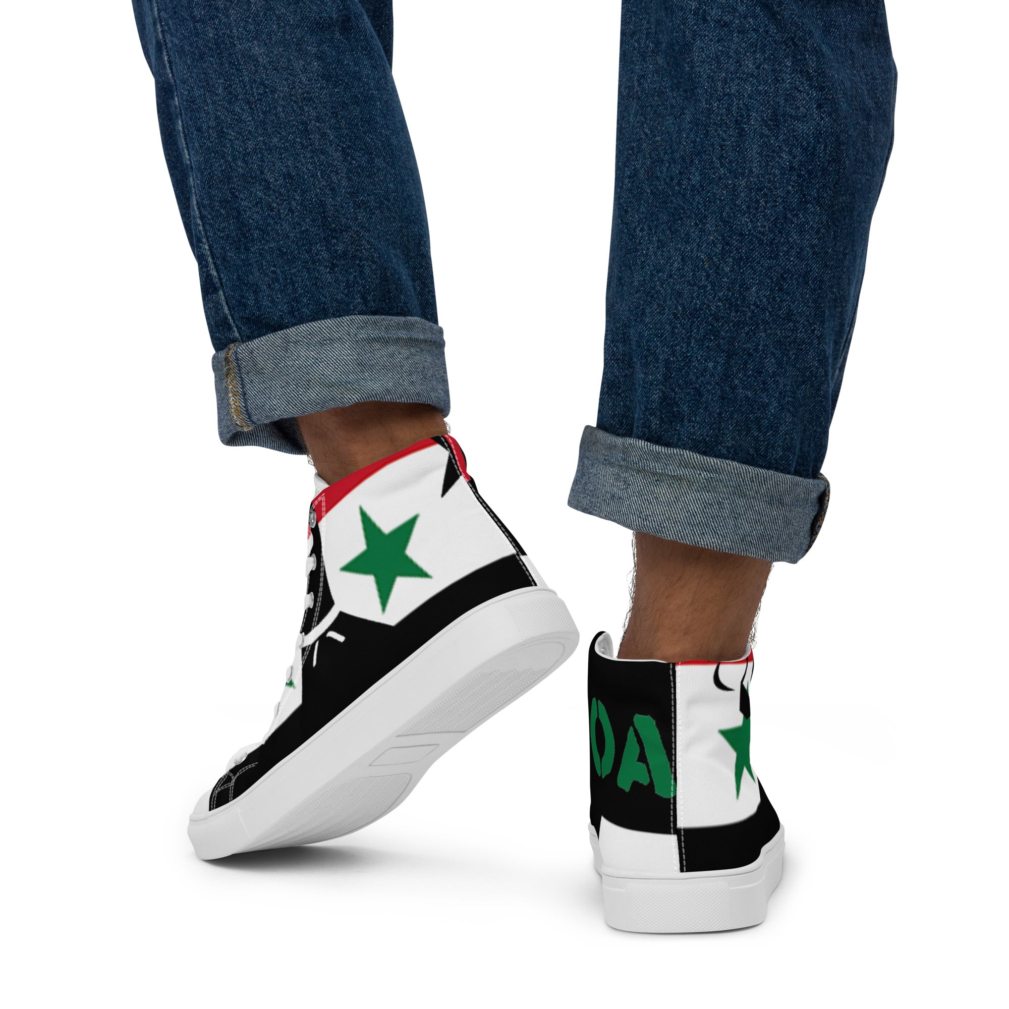 Men’s high top canvas shoes