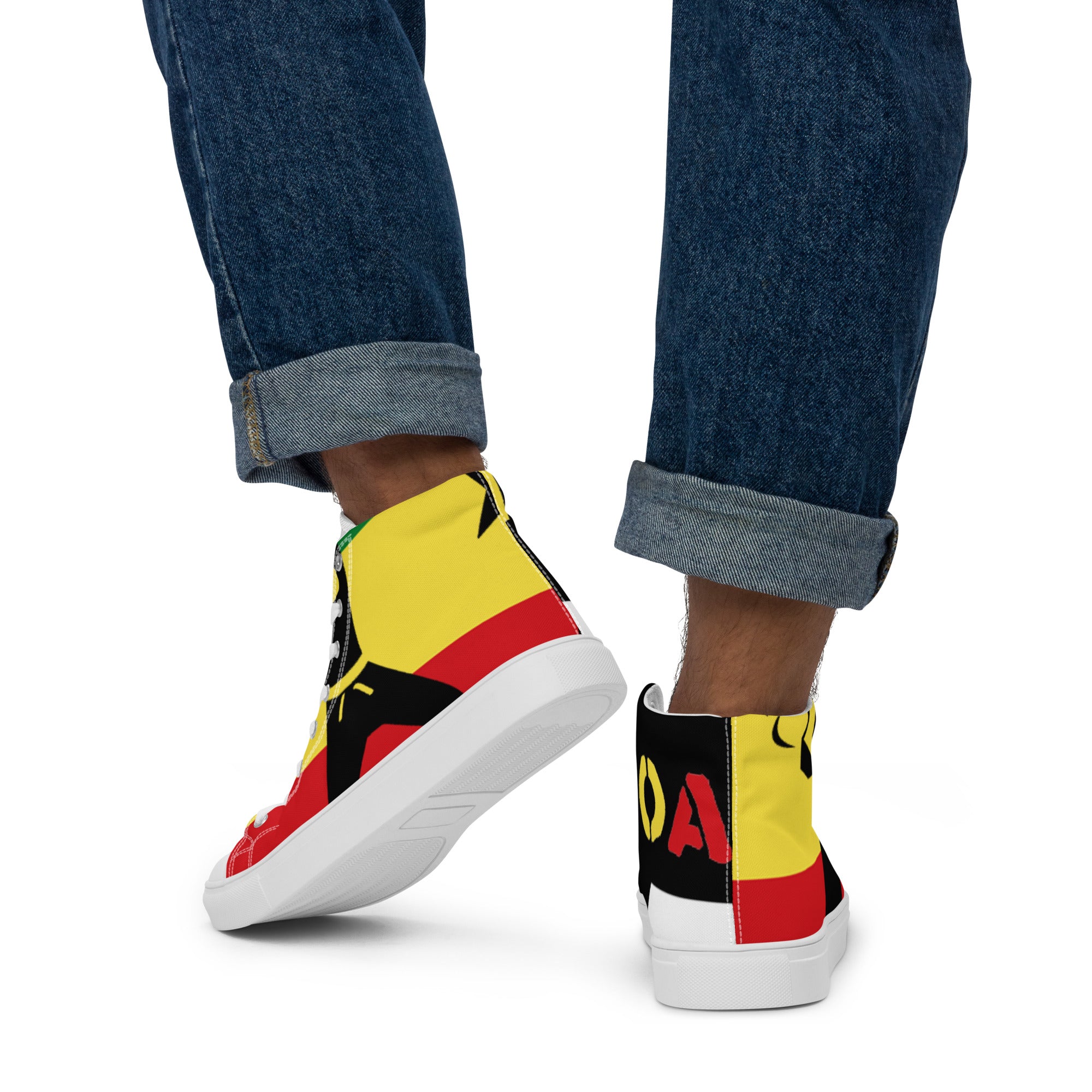 Men’s high top canvas shoes