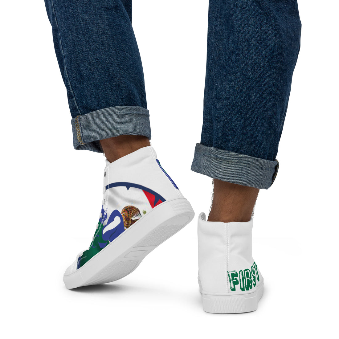 Men’s high top canvas shoes